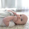 image:imageDr Browns Lovey Blanket with Teether Ring and HappyPaci 100 Silicone OnePiece Pacifier Soothing Security Blanket Set for Baby Gray Stripes 0m