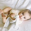 image:imageDr Browns Lovey Blanket with Teether Ring and HappyPaci 100 Silicone OnePiece Pacifier Soothing Security Blanket Set for Baby Gray Stripes 0m