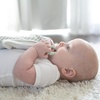 image:imageDr Browns Lovey Blanket with Teether Ring and HappyPaci 100 Silicone OnePiece Pacifier Soothing Security Blanket Set for Baby Gray Stripes 0m