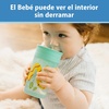 image:imageDr Browns Milestones Cheers 360 Spoutless Transition Cup with Handles Travel Friendly and Leak Free Sippy Blue Animals 7 oz200 mL BPAFree 6m 1Pack2Pack Blue  Green Animals  10 oz