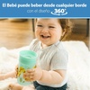 image:imageDr Browns Milestones Cheers 360 Spoutless Transition Cup with Handles Travel Friendly and Leak Free Sippy Blue Animals 7 oz200 mL BPAFree 6m 1Pack2Pack Blue  Green Animals  10 oz