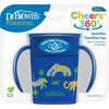 image:imageDr Browns Milestones Cheers 360 Spoutless Transition Cup with Handles Travel Friendly and Leak Free Sippy Blue Animals 7 oz200 mL BPAFree 6m 1Pack7oz Cup with Handles  Blue Animals