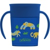 image:imageDr Browns Milestones Cheers 360 Spoutless Transition Cup with Handles Travel Friendly and Leak Free Sippy Blue Animals 7 oz200 mL BPAFree 6m 1Pack7oz Cup with Handles  Blue Animals