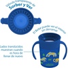 image:imageDr Browns Milestones Cheers 360 Spoutless Transition Cup with Handles Travel Friendly and Leak Free Sippy Blue Animals 7 oz200 mL BPAFree 6m 1Pack7oz Cup with Handles  Blue Animals