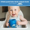image:imageDr Browns Milestones Cheers 360 Spoutless Transition Cup with Handles Travel Friendly and Leak Free Sippy Blue Animals 7 oz200 mL BPAFree 6m 1Pack7oz Cup with Handles  Blue Animals