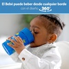 image:imageDr Browns Milestones Cheers 360 Spoutless Transition Cup with Handles Travel Friendly and Leak Free Sippy Blue Animals 7 oz200 mL BPAFree 6m 1PackBlue Animals  10 oz