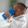 image:imageDr Browns Milestones Cheers 360 Spoutless Transition Cup with Handles Travel Friendly and Leak Free Sippy Blue Animals 7 oz200 mL BPAFree 6m 1PackBlue Animals  10 oz