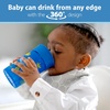 image:imageDr Browns Milestones Cheers 360 Spoutless Transition Cup with Handles Travel Friendly and Leak Free Sippy Blue Animals 7 oz200 mL BPAFree 6m 1PackBlue Animals  10 oz