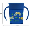 image:imageDr Browns Milestones Cheers 360 Spoutless Transition Cup with Handles Travel Friendly and Leak Free Sippy Blue Animals 7 oz200 mL BPAFree 6m 1PackBlue Animals  7 oz