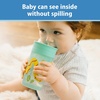image:imageDr Browns Milestones Cheers 360 Spoutless Transition Cup with Handles Travel Friendly and Leak Free Sippy Blue Animals 7 oz200 mL BPAFree 6m 1PackGreen Animals  10 oz