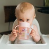 image:imageDr Browns Milestones Cheers 360 Spoutless Transition Cup with Handles Travel Friendly and Leak Free Sippy Blue Animals 7 oz200 mL BPAFree 6m 1PackPink Animals  7 oz