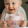 image:imageDr Browns Milestones Cheers 360 Spoutless Transition Cup with Handles Travel Friendly and Leak Free Sippy Blue Animals 7 oz200 mL BPAFree 6m 1PackPink Animals  7 oz