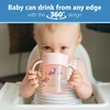 image:imageDr Browns Milestones Cheers 360 Spoutless Transition Cup with Handles Travel Friendly and Leak Free Sippy Blue Animals 7 oz200 mL BPAFree 6m 1PackPink Animals  7 oz