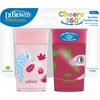 image:imageDr Browns Milestones Cheers 360 Spoutless Transition Cup with Handles Travel Friendly and Leak Free Sippy Blue Animals 7 oz200 mL BPAFree 6m 1PackPinkRed Animals  10 oz