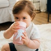 image:imageDr Browns Milestones Cheers 360 Spoutless Transition Cup with Handles Travel Friendly and Leak Free Sippy Blue Animals 7 oz200 mL BPAFree 6m 1PackPink Animals  10 oz