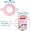 image:imageDr Browns Milestones Cheers 360 Spoutless Transition Cup with Handles Travel Friendly and Leak Free Sippy Blue Animals 7 oz200 mL BPAFree 6m 1PackPink Animals  7 oz