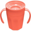 image:imageDr Browns Milestones Cheers 360 Spoutless Transition Cup with Handles Travel Friendly and Leak Free Sippy for Babies and Toddlers Pink BPAFree 7 oz200 mL 6mCoral