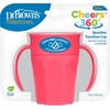 image:imageDr Browns Milestones Cheers 360 Spoutless Transition Cup with Handles Travel Friendly and Leak Free Sippy for Babies and Toddlers Pink BPAFree 7 oz200 mL 6mPink