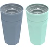 image:imageDr Browns Milestones Cheers 360 Spoutless Transition Cup with Handles Travel Friendly and Leak Free Sippy for Babies and Toddlers Pink BPAFree 7 oz200 mL 6mSet  BlueAqua