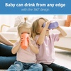 image:imageDr Browns Milestones Cheers 360 Spoutless Transition Cup with Handles Travel Friendly and Leak Free Sippy for Babies and Toddlers Pink BPAFree 7 oz200 mL 6mSet  CoralPurple