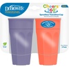image:imageDr Browns Milestones Cheers 360 Spoutless Transition Cup with Handles Travel Friendly and Leak Free Sippy for Babies and Toddlers Pink BPAFree 7 oz200 mL 6mSet  CoralPurple