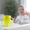 image:imageDr Browns Milestones Cheers 360 Spoutless Transition Cup with Handles Travel Friendly and Leak Free Sippy for Babies and Toddlers Pink BPAFree 7 oz200 mL 6mGreen