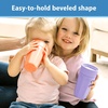 image:imageDr Browns Milestones Cheers 360 Spoutless Transition Cup with Handles Travel Friendly and Leak Free Sippy for Babies and Toddlers Pink BPAFree 7 oz200 mL 6mSet  CoralPurple