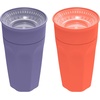 image:imageDr Browns Milestones Cheers 360 Spoutless Transition Cup with Handles Travel Friendly and Leak Free Sippy for Babies and Toddlers Pink BPAFree 7 oz200 mL 6mSet  CoralPurple
