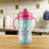 image:imageDr Browns Milestones Insulated Hard Spout Sippy Spill Proof Cup with Handles for Toddlers 2Pack Pink 10 oz300 mL BPA Free 12m2Pack  Mermaid Kittens  Narhual Luau