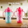 image:imageDr Browns Milestones Insulated Hard Spout Sippy Spill Proof Cup with Handles for Toddlers 2Pack Pink 10 oz300 mL BPA Free 12m2Pack  Mermaid Kittens  Narhual Luau