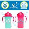 image:imageDr Browns Milestones Insulated Hard Spout Sippy Spill Proof Cup with Handles for Toddlers 2Pack Pink 10 oz300 mL BPA Free 12m2Pack  Mermaid Kittens  Narhual Luau