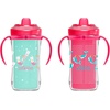 image:imageDr Browns Milestones Insulated Hard Spout Sippy Spill Proof Cup with Handles for Toddlers 2Pack Pink 10 oz300 mL BPA Free 12m2Pack  Mermaid Kittens  Narhual Luau