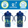 image:imageDr Browns Milestones Insulated Hard Spout Sippy Spill Proof Cup with Handles for Toddlers 2Pack Pink 10 oz300 mL BPA Free 12m2Pack  Sunglasses Cactus  Astro Dino