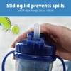 image:imageDr Browns Milestones Insulated Sippy Cup with Straw and Handles SpillProof Tumbler with Lid 2Pack Blue 10 oz300 mL BPA Free 12m
