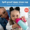 image:imageDr Browns Milestones Insulated Sippy Cup with Straw and Handles SpillProof Tumbler with Lid 2Pack Pink 10 oz300 mL BPA Free 12m2 Count Pack of 1