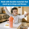 image:imageDr Browns Milestones Insulated Sippy Cup with Straw and Handles SpillProof Tumbler with Lid PinkCoral 10 oz300 mL BPAFree 12m 2PackCoral  Pink