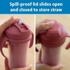 image:imageDr Browns Milestones Insulated Sippy Cup with Straw and Handles SpillProof Tumbler with Lid PinkCoral 10 oz300 mL BPAFree 12m 2PackCoral  Pink