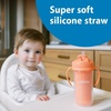 image:imageDr Browns Milestones Insulated Sippy Cup with Straw and Handles SpillProof Tumbler with Lid PinkCoral 10 oz300 mL BPAFree 12m 2PackCoral  Pink