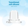 image:imageDr Browns Milestones Narrow Sippy Bottle 100 Silicone Soft Sippy Spout 8oz250mL 6m Lion1 Pack  Bunny