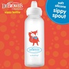 image:imageDr Browns Milestones Narrow Sippy Bottle 100 Silicone Soft Sippy Spout 8oz250mL 6m Lion1 Pack  Fox