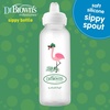 image:imageDr Browns Milestones Narrow Sippy Bottle 100 Silicone Soft Sippy Spout 8oz250mL 6m Lion2 Pack  Flamingo  Bunny