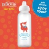 image:imageDr Browns Milestones Narrow Sippy Bottle 100 Silicone Soft Sippy Spout 8oz250mL 6m Lion2 Pack  Fox  Lion