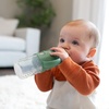 image:imageDr Browns Milestones Narrow Sippy Spout Bottle with 100 Silicone EasyGrip Handles and Soft Sippy Spout 8oz250mL Gray 1Pack 6m1 Pack  Black