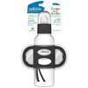 image:imageDr Browns Milestones Narrow Sippy Spout Bottle with 100 Silicone EasyGrip Handles and Soft Sippy Spout 8oz250mL Gray 1Pack 6m1 Pack  Black