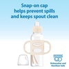 image:imageDr Browns Milestones Narrow Sippy Spout Bottle with 100 Silicone EasyGrip Handles and Soft Sippy Spout 8oz250mL Gray 1Pack 6m1 Pack  Ecru