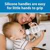 image:imageDr Browns Milestones Narrow Sippy Spout Bottle with 100 Silicone EasyGrip Handles and Soft Sippy Spout 8oz250mL Gray 1Pack 6m1 Pack  Gray
