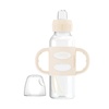 image:imageDr Browns Milestones Narrow Sippy Spout Bottle with 100 Silicone EasyGrip Handles and Soft Sippy Spout 8oz250mL Gray 1Pack 6m2 Pack  Light Pink  Ecru