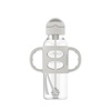 image:imageDr Browns Milestones Narrow Sippy Straw Bottle SpillProof with 100 Silicone Handles and Weighted Straw 8 oz250 mL BlueGray 6m2 Count
