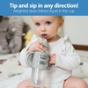 image:imageDr Browns Milestones Narrow Sippy Straw Bottle SpillProof with 100 Silicone Handles and Weighted Straw 8 oz250 mL BlueGray 6m2 Count