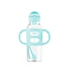 image:imageDr Browns Milestones Narrow Sippy Straw Bottle SpillProof with 100 Silicone Handles and Weighted Straw 8 oz250 mL Gray 6mGreen